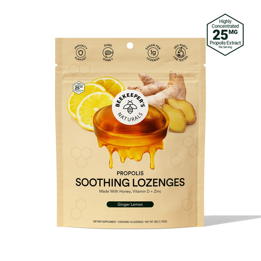 Beekeeper's Naturals Ginger Lemon Lozenges