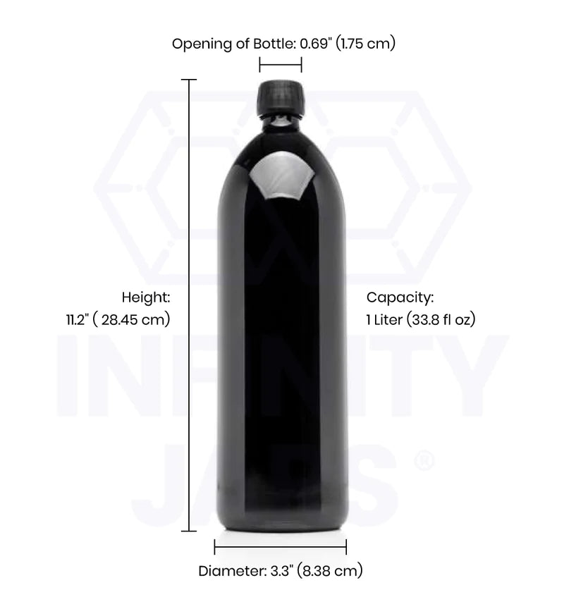 Infinity 1 Liter Glass Bottle